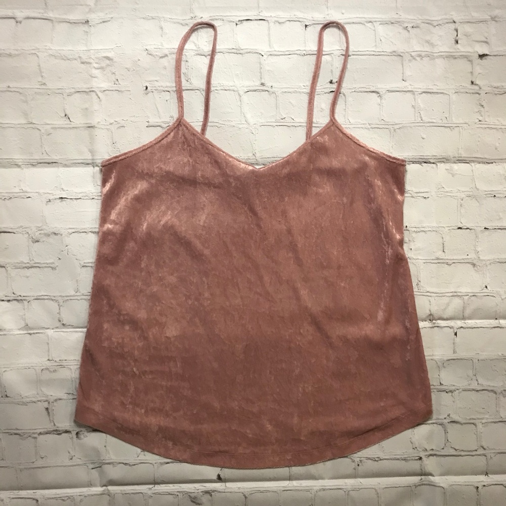City Streets Pink Velvet Tank Top